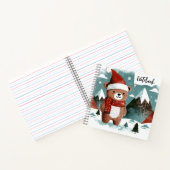 Alpine Cheer – Kerstman Beer in een Besneeuwd Wint Notitieboek (Binnen)