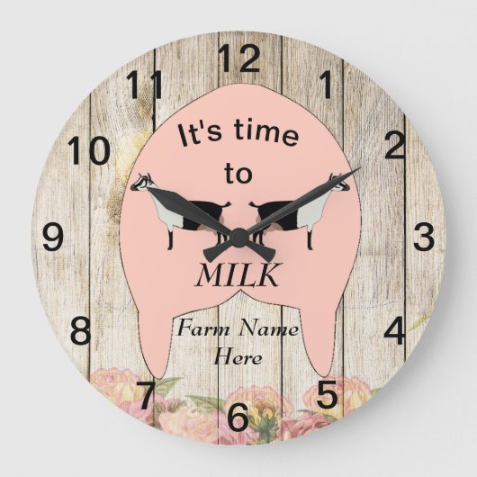 Alpine Dairy Goat Boerderij Udder Grote Klok (Voorkant)