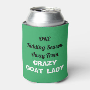 Alpine Dairy Goat - Crazy Goat Lady Blauwgroen Blikjeskoeler