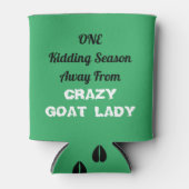 Alpine Dairy Goat - Crazy Goat Lady Blauwgroen Blikjeskoeler (Voorkant)