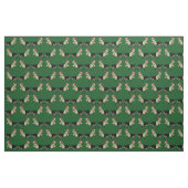 Alpine Dairy Goat Green Kerstmis Stof (Fat Quarter)