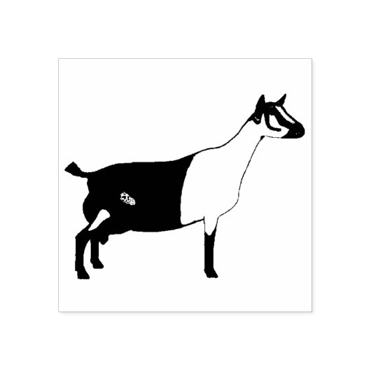 Alpine Dairy Goat Rubberstempel (Afrduk)
