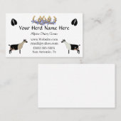 Alpine Dairy Goat Visitekaartje (Voorkant / Achterkant)
