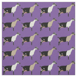 Alpine Dairy Goats op Paarse Stof