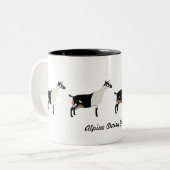 Alpine Dairy Goats Tweekleurige Koffiemok (Voorkant links)