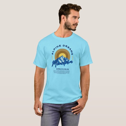 Alpine Dreams: Hakuba die je roept T-shirt (Voorkant volledig)