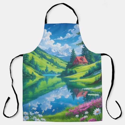 Alpine Dreamscape - Crystal Lake Schort (Voorkant)