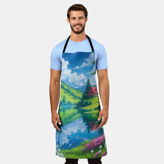 Alpine Dreamscape - Crystal Lake Schort (Gedragen)