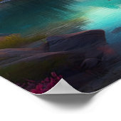 Alpine Elegance, besneeuwde bergen Poster (Hoek)