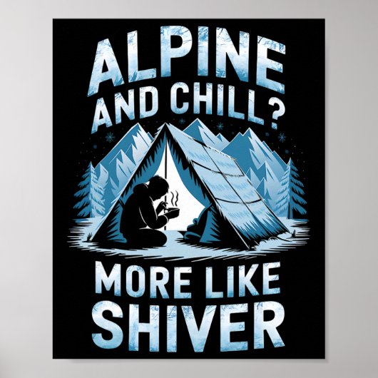 Alpine En Chill Meer Als Alpine En Rillen Klimmen Poster (Voorkant)