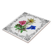 Alpine Flowers Tegeltje (Zijkant)