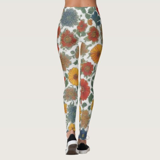 Alpine Fusion: een Beiers patroon Leggings (Achterkant)