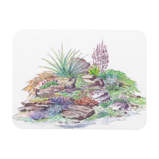 Alpine Garden Landscaping Magneet (Horizontaal)