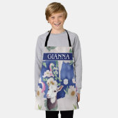 Alpine Geit Waterverf Kleurrijke Patroon Schort (Gedragen)