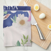 Alpine Geit Waterverf Kleurrijke Patroon Theedoek (Quarter Fold)