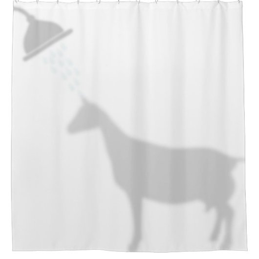 Alpine Goat Shadow Silhouette Shadow Buddies Douchegordijn (Voorkant)