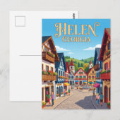 Alpine Helen Georgia Briefkaart (Voorkant / Achterkant)