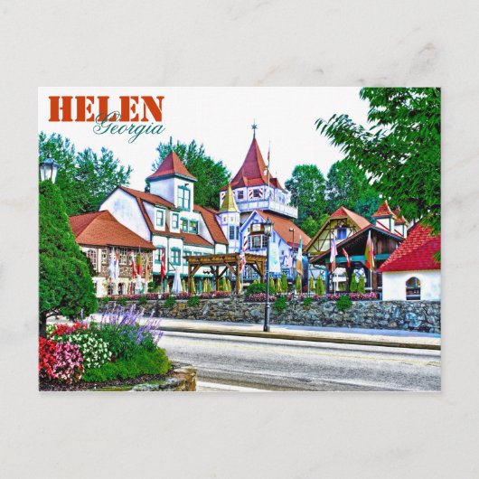 Alpine Helen, Georgia, VS. Briefkaart (Voorkant)