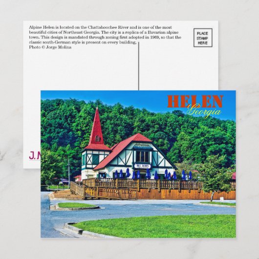 Alpine Helen, Georgia, VS. Briefkaart (Voorkant / Achterkant)