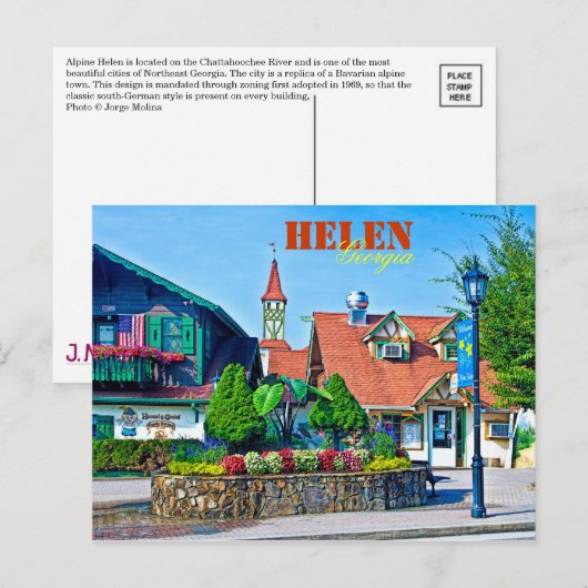 Alpine Helen, Georgia, VS. Briefkaart (Voorkant / Achterkant)