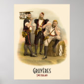 Alpine Herdsmen uit Gruyeres, Zwitserland Poster (Voorkant)