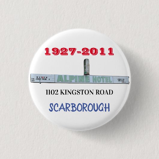 ALPINE HOTEL SCARBOROUGH RONDE BUTTON 3,2 CM (Voorkant)