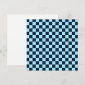 Alpine ice checkerboard pattern bedankkaart (Voorkant / Achterkant)