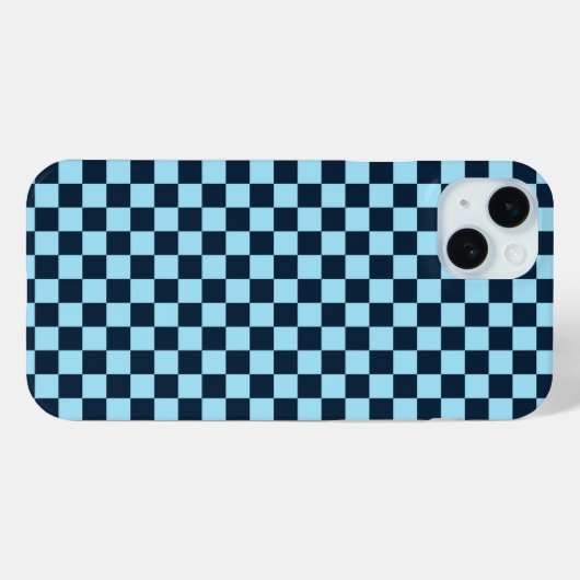 Alpine ice checkerboard pattern Case-Mate iPhone case (Achterkant (horizontaal))