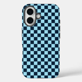 Alpine ice checkerboard pattern iPhone 16 hoesje