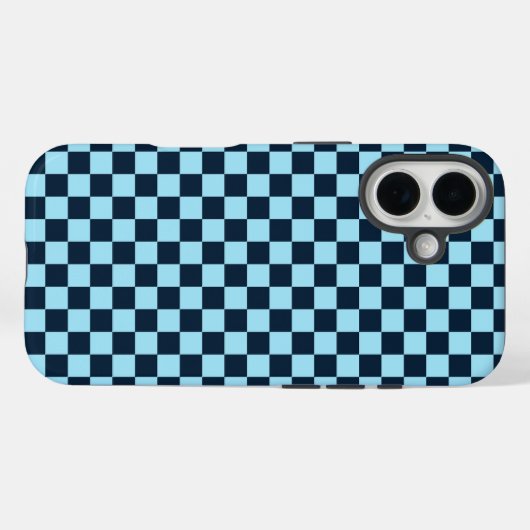 Alpine ice checkerboard pattern Case-Mate iPhone case (Achterkant (horizontaal))