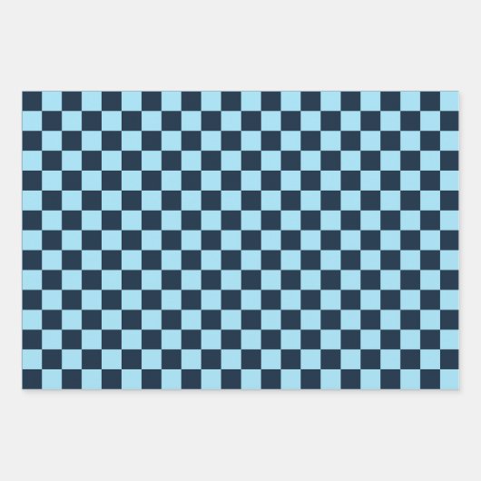 Alpine ice checkerboard pattern inpakpapier vel (Voorkant 3)