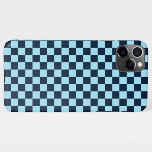 Alpine ice checkerboard pattern iPhone hoesje (Achterkant horizontaal)