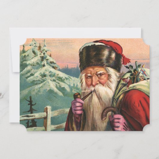Alpine Kerstman Feestdagenkaart (Voorkant)