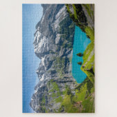 Alpine lake Oeschinensee in Switzerland Legpuzzel (Verticaal)