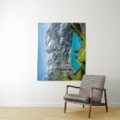 Alpine lake Oeschinensee in Switzerland Wandkleed (In situ)