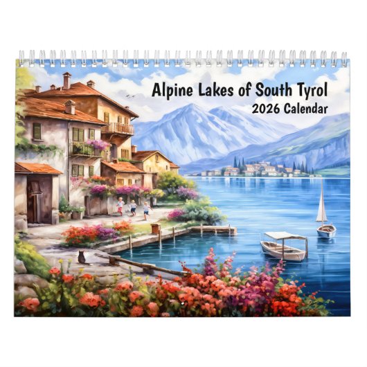 Alpine Lakes of South Tyrol – 2026 Calendar Kalender (Hoes)