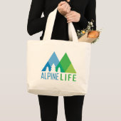 Alpine Life Grote Tote Bag (Voorkant (product))