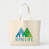 Alpine Life Grote Tote Bag (Voorkant)