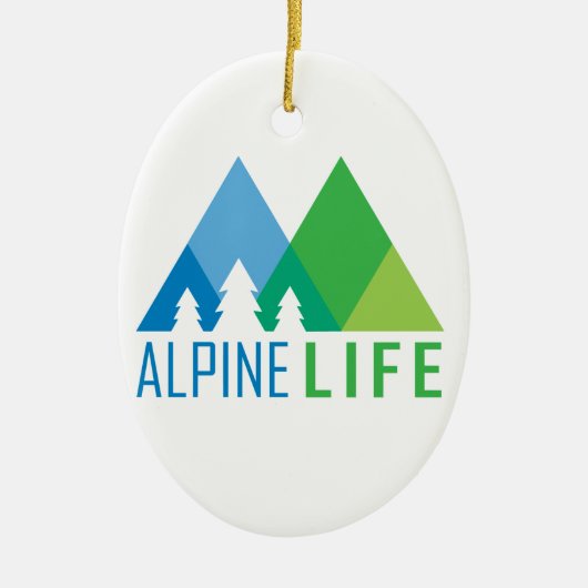 Alpine Life Keramisch Ornament (Voorkant)