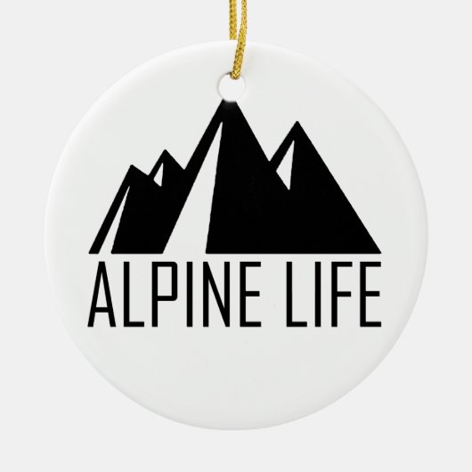 Alpine Life Keramisch Ornament (Voorkant)