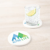 Alpine Life Zandsteen Onderzetter (Zijkant)