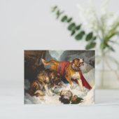 Alpine Mastiffs Reanimeren een noodlijdende reizig Briefkaart (Staand voorkant)