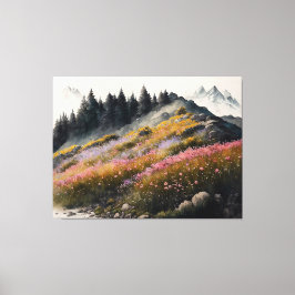 Alpine Meadow kunstwerk Canvas Afdruk