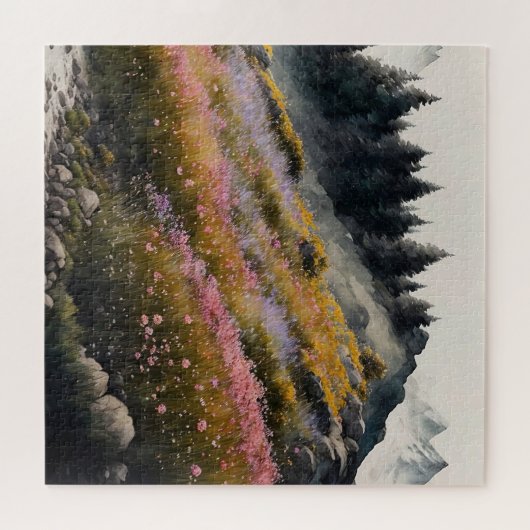 Alpine Meadow kunstwerk Legpuzzel (Horizontaal)
