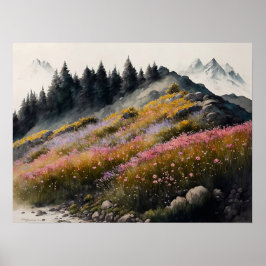Alpine Meadow kunstwerk Poster