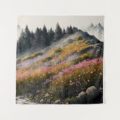 Alpine Meadow kunstwerk Wandkleed (Voorkant)