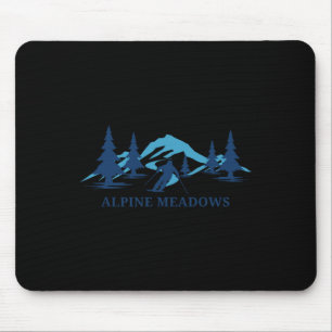 Alpine Meadows California Ski Resort Skiër Muismat