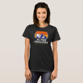 Alpine Meadows, California - USA Ski Resort BACK P T-shirt (Voorkant volledig)