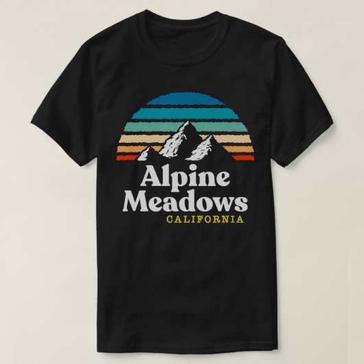 Alpine Meadows California Verenigde Staten Skigebi T-shirt (Design voorkant)