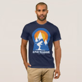 Alpine Meadows Ski Sunset T-shirt (Voorkant volledig)